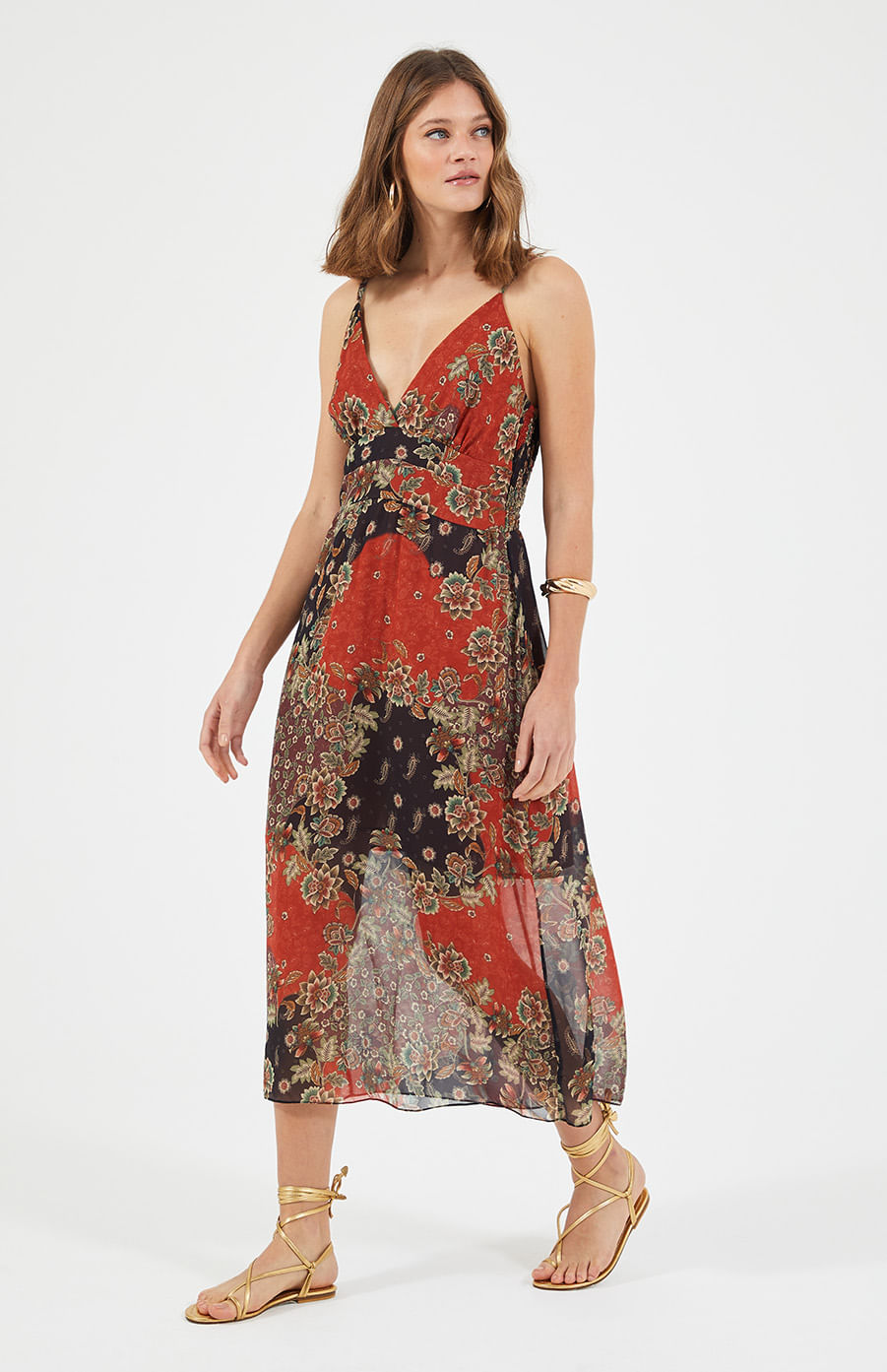 VESTIDO ALCINHA ESTAMPA NIARA