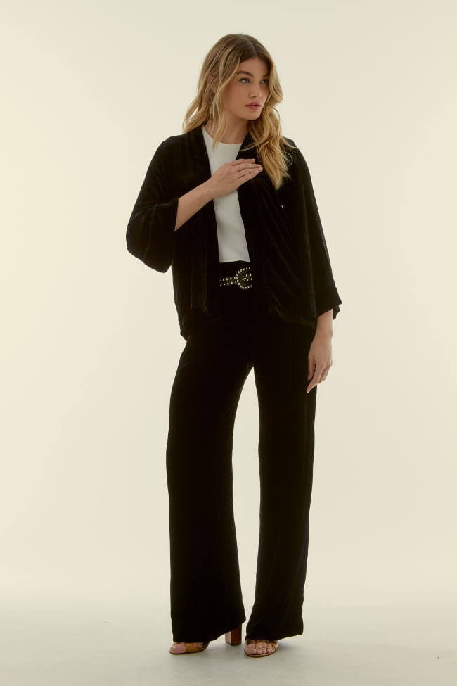 CALÇA VELUDO SEDA