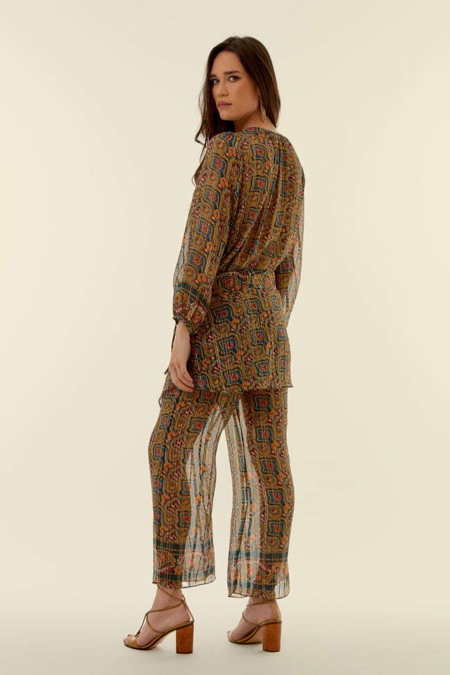 CALÇA ESTAMPA ASTA LUREX