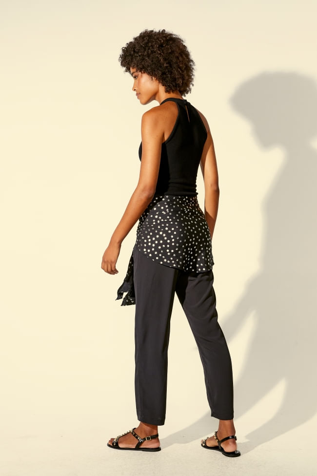 CALÇA B COM LENÇO FOIL