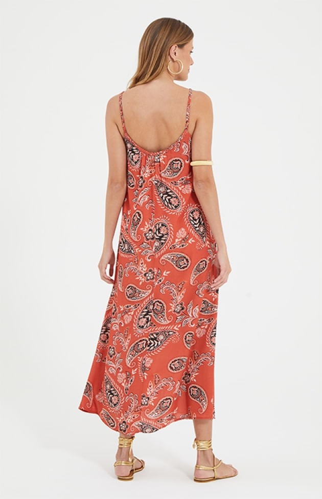 VESTIDO LONGO ESTAMPA UFFIZI