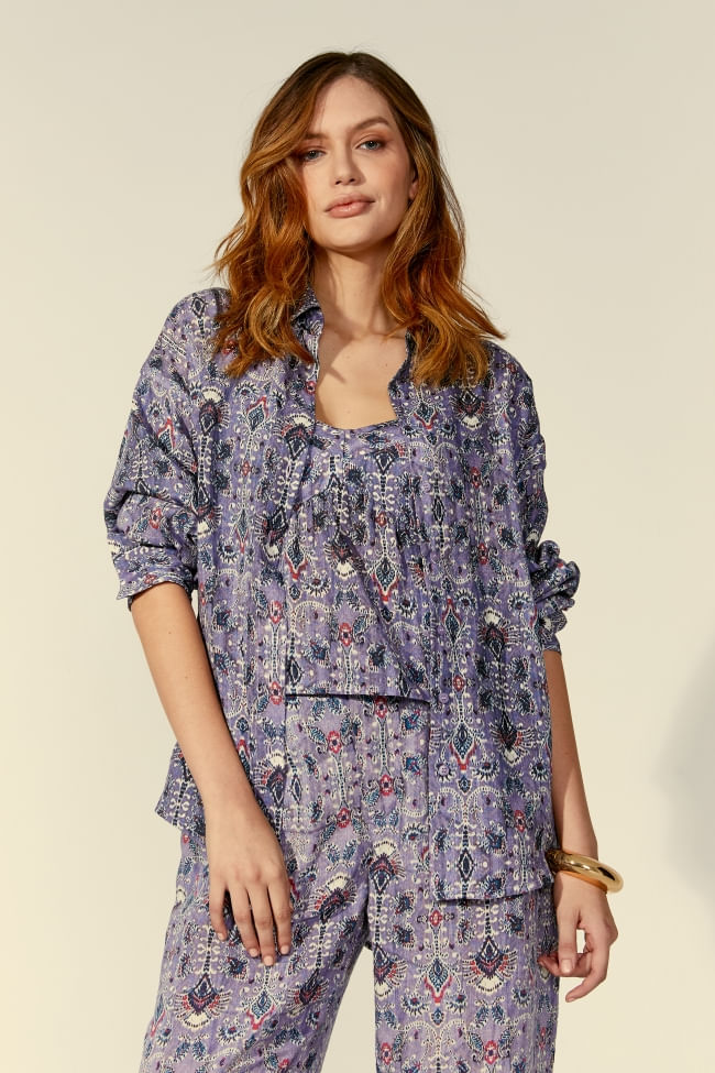 CAMISA ESTAMPA TAJA