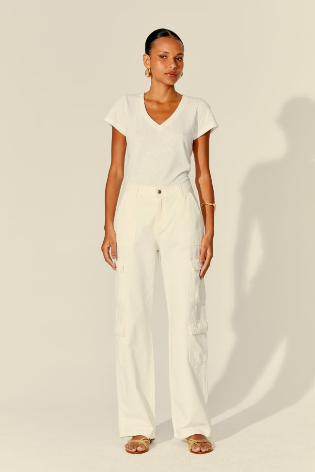 CALÇA CARGO SARJA