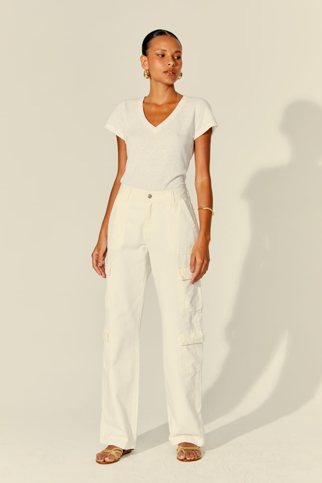 CALÇA CARGO SARJA