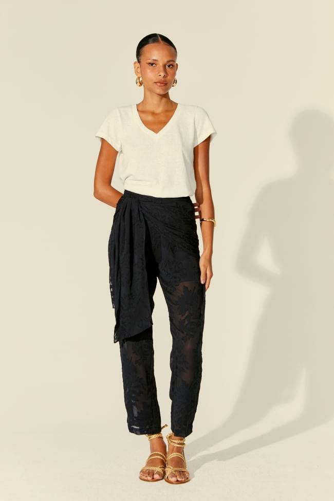 CALÇA LENÇO JACQUARD BOTANIC