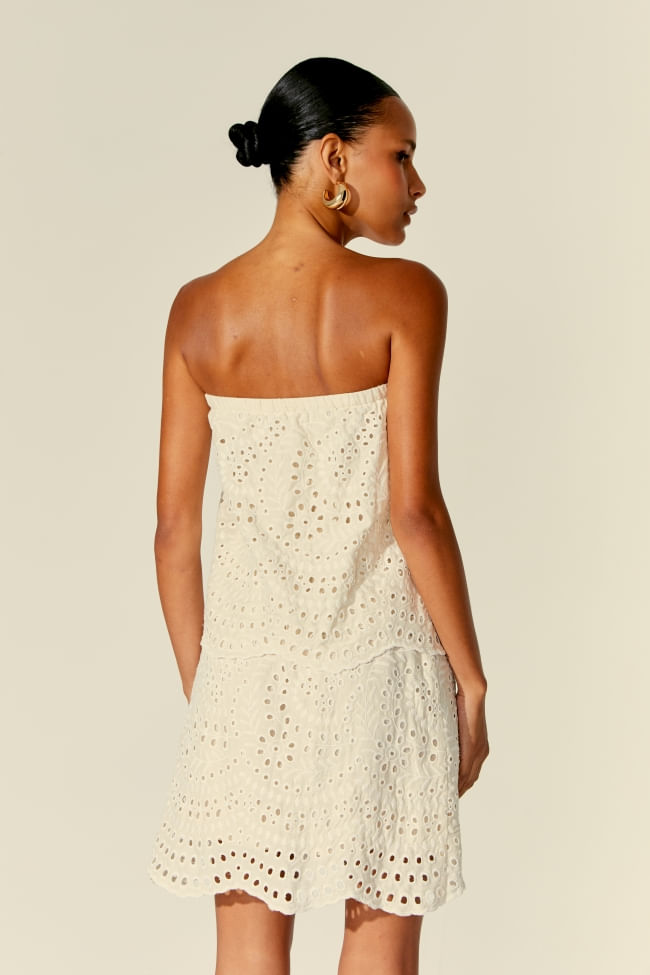 VESTIDO BORDADO RIVIERA COM FAIXA