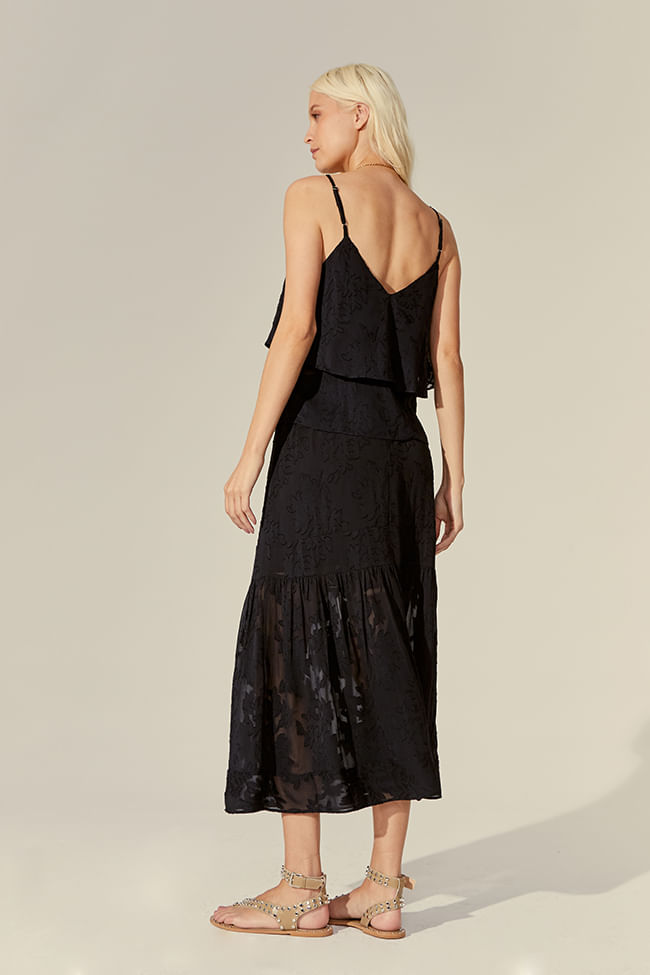 SAIA MIDI JACQUARD BOTANIC