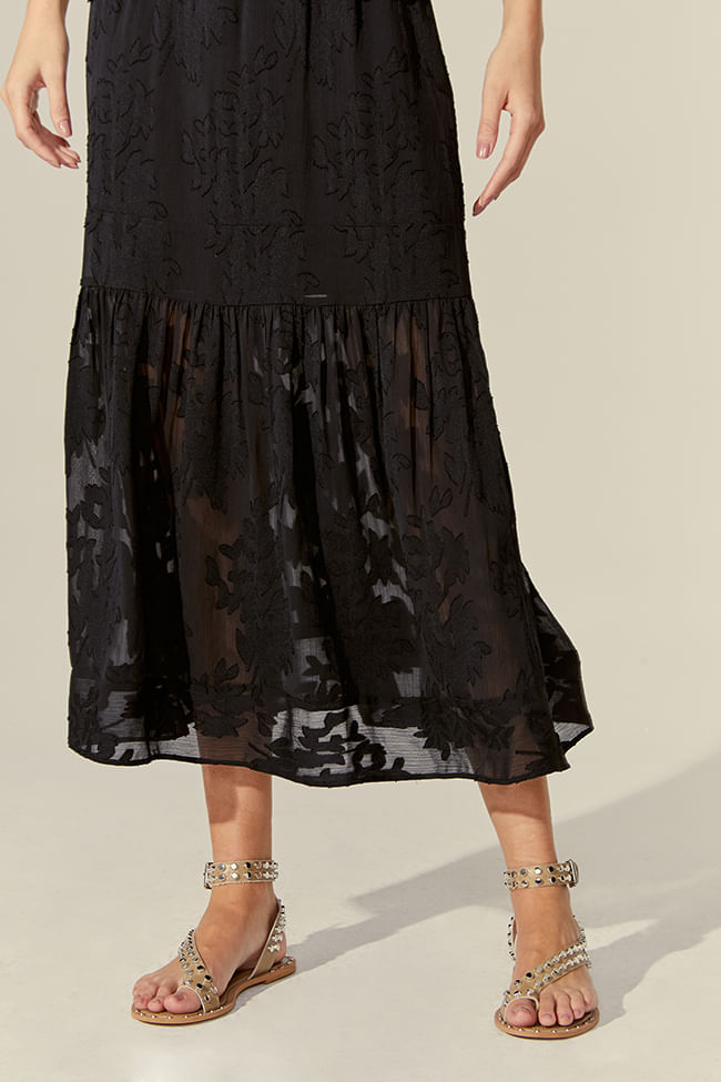 SAIA MIDI JACQUARD BOTANIC