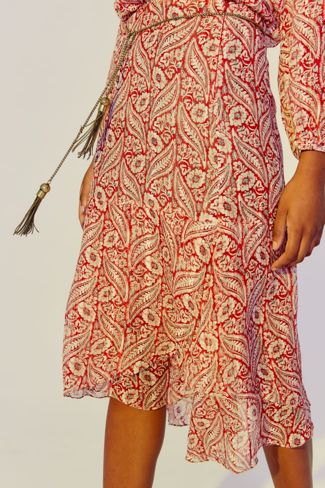 SAIA MIDI ESTAMPA ARDA LUREX