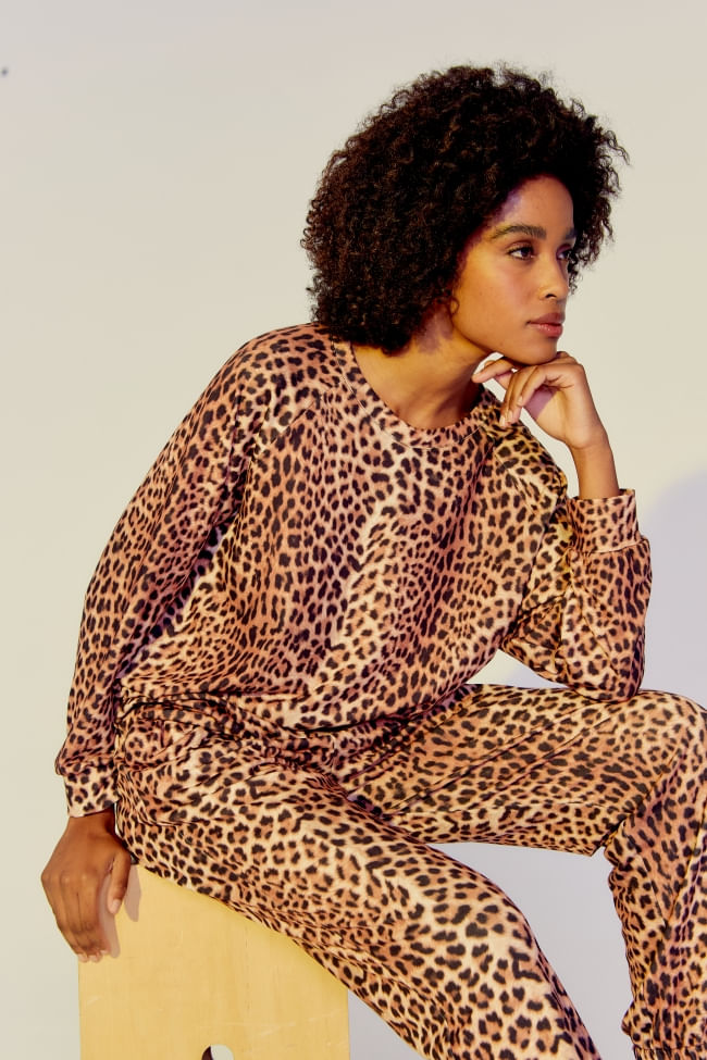 BLUSA MOLETOM ONÇA