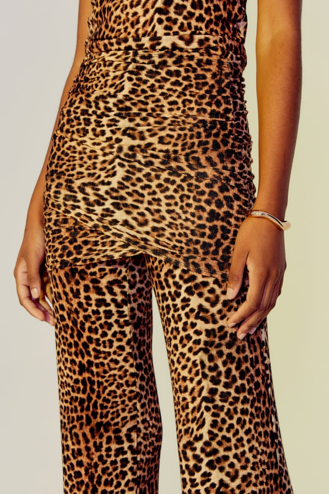 CALÇA ESTAMPA ONÇA MONACO