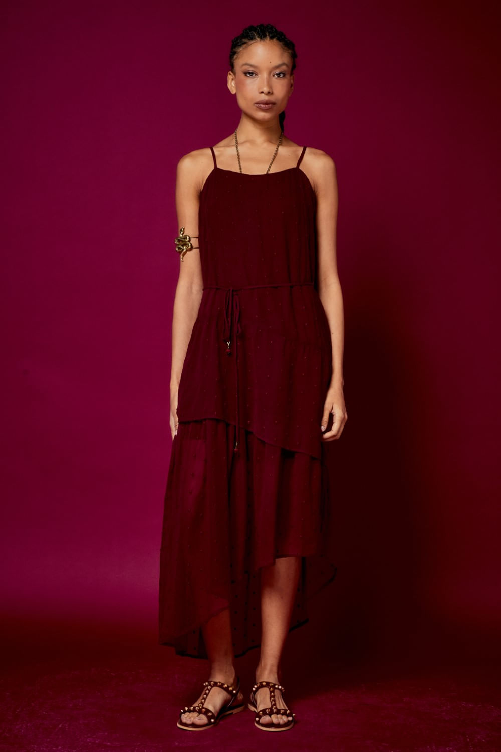 VESTIDO ALCINHA BORDADO DOTS