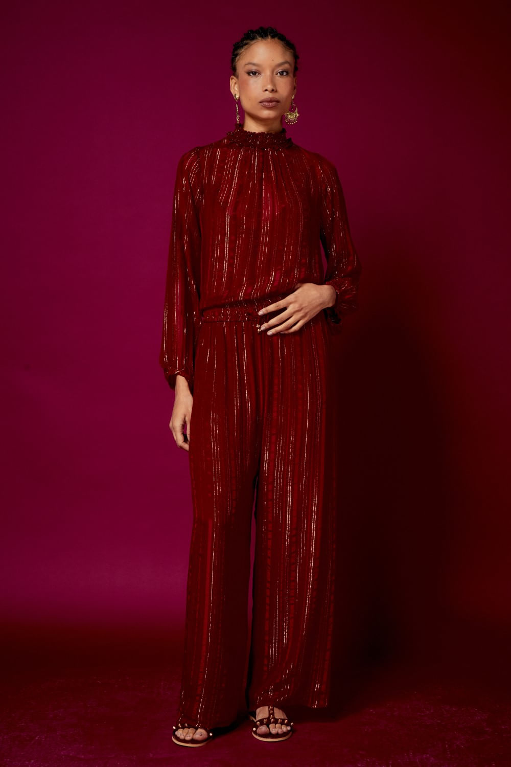 CALCA SEDA LUREX