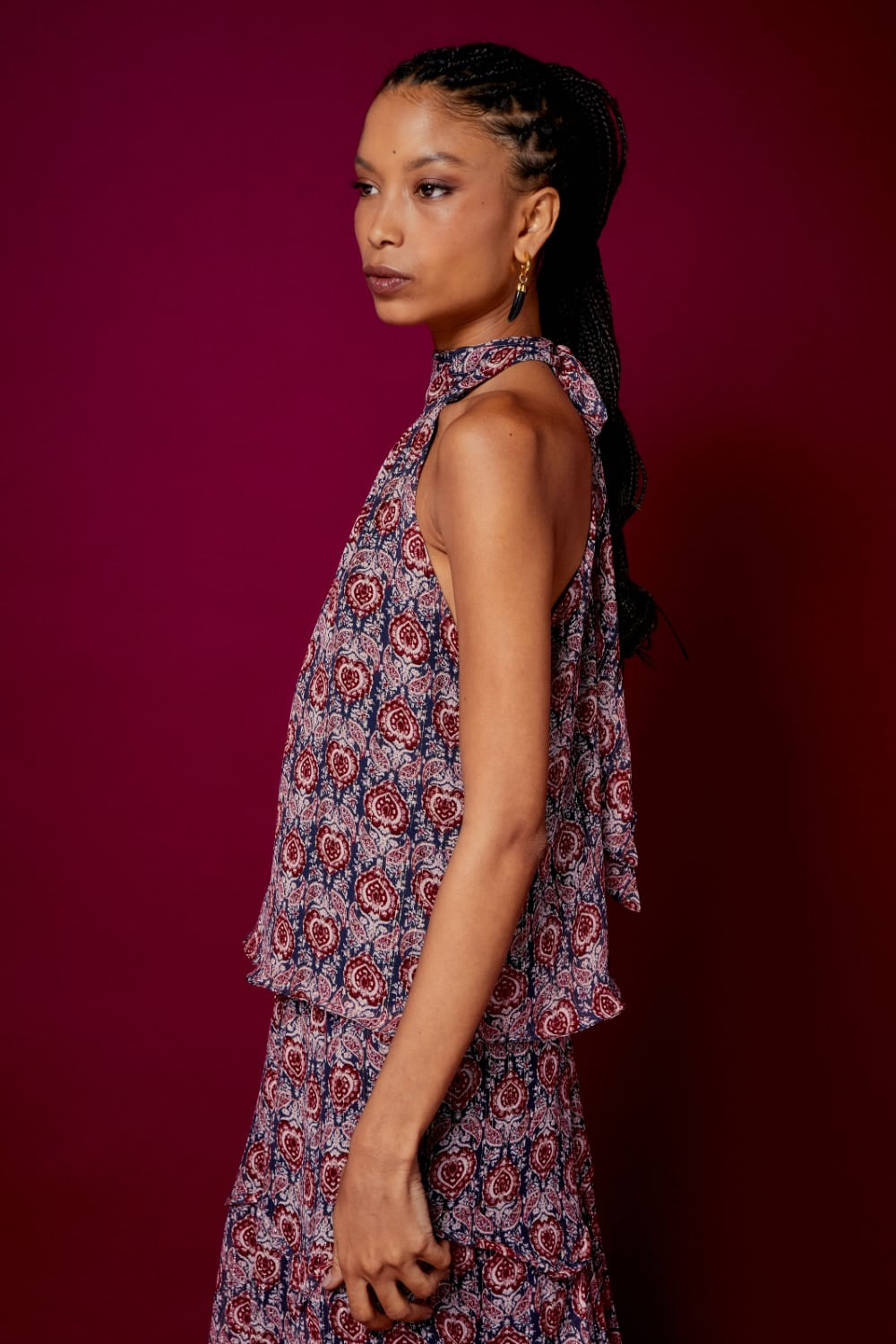 BLUSA ESTAMPA MADA LUREX