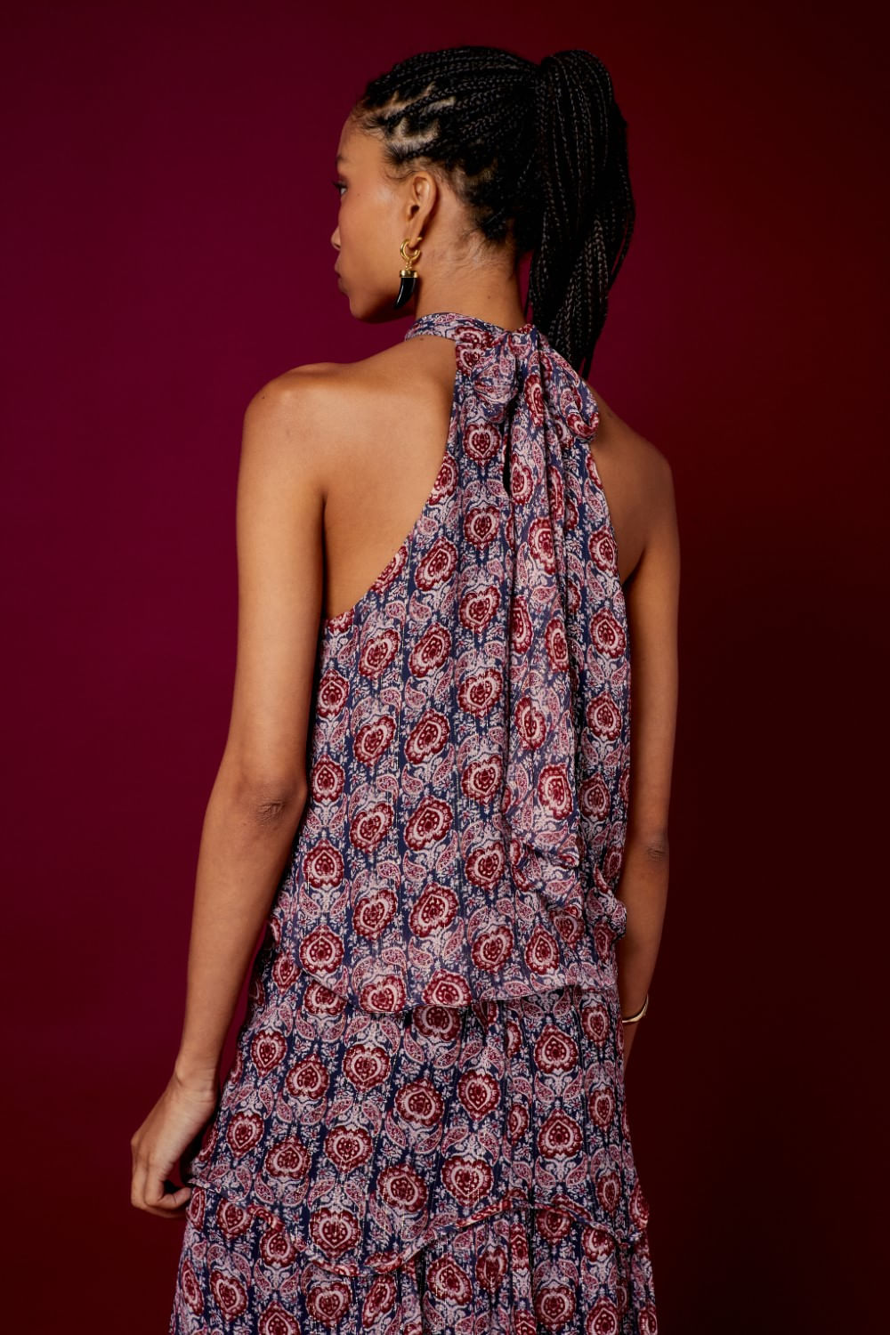 BLUSA ESTAMPA MADA LUREX