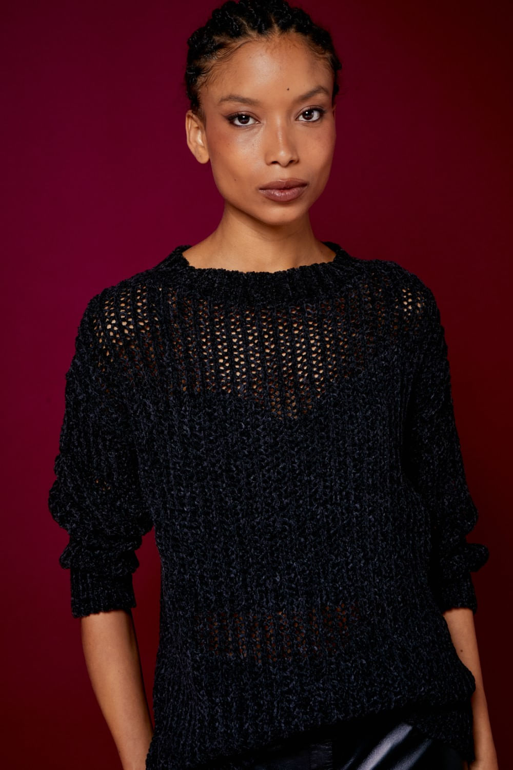 BLUSA OVER TRICOT
