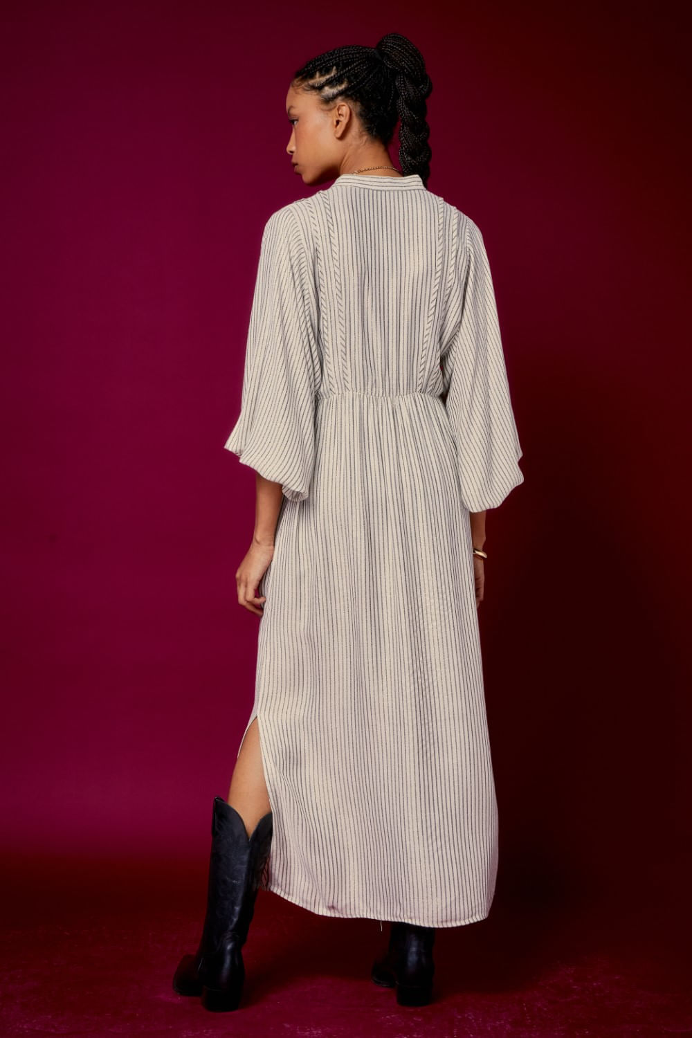 VESTIDO LISTRAS GOLD