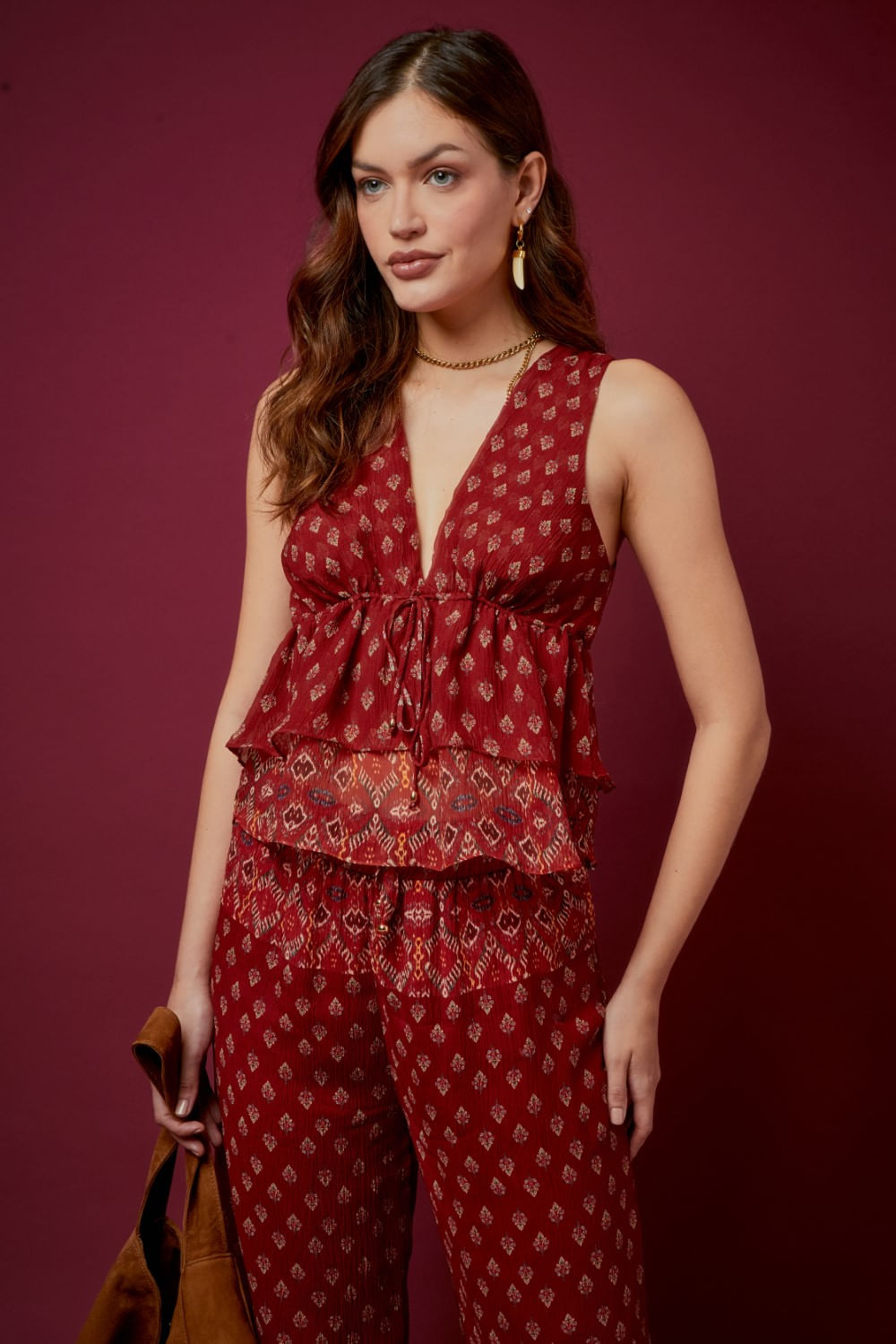 BLUSA DECOTE ESTAMPA KATRI