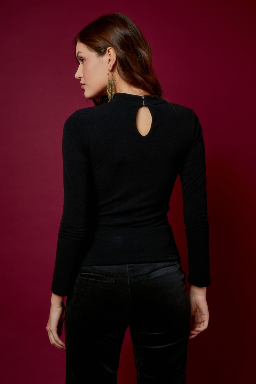 BLUSA DECOTE TRANSPASSADO