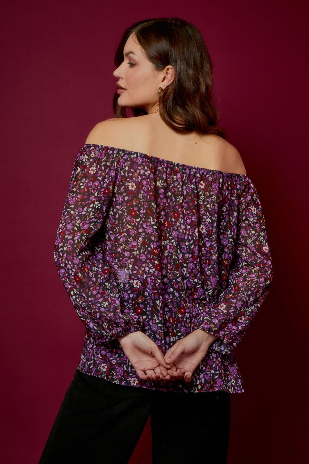 BLUSA CANOA ESTAMPA MIRKA