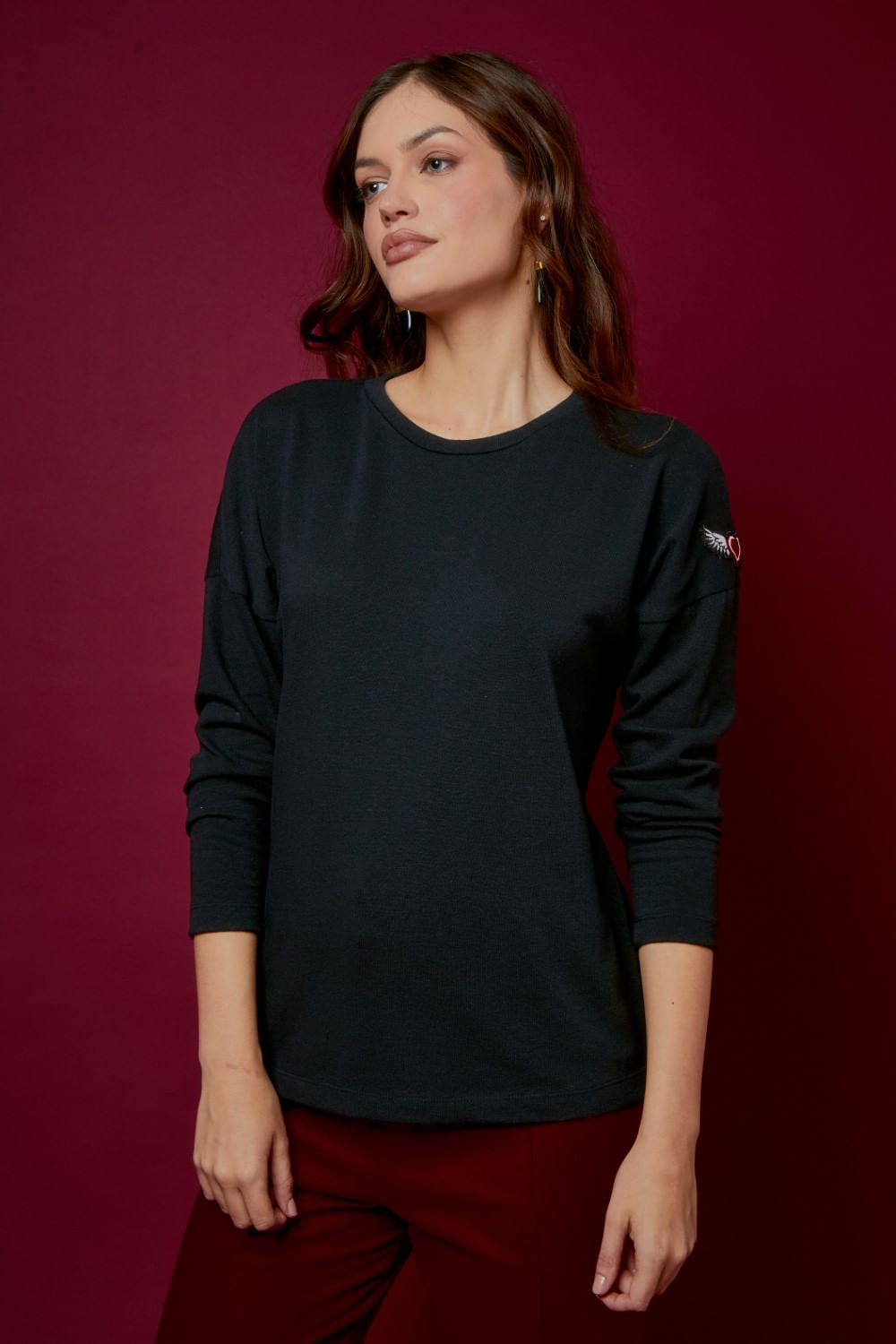 BLUSA PATCH CORACAO ALADO