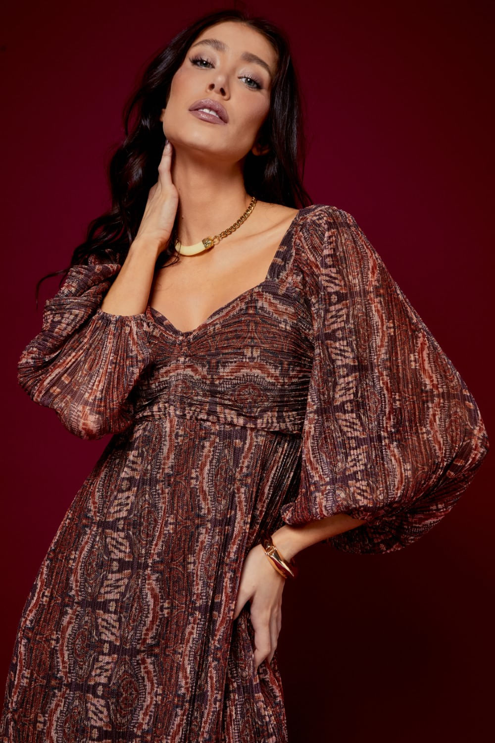 VESTIDO TULE ESTAMPA ERDEN