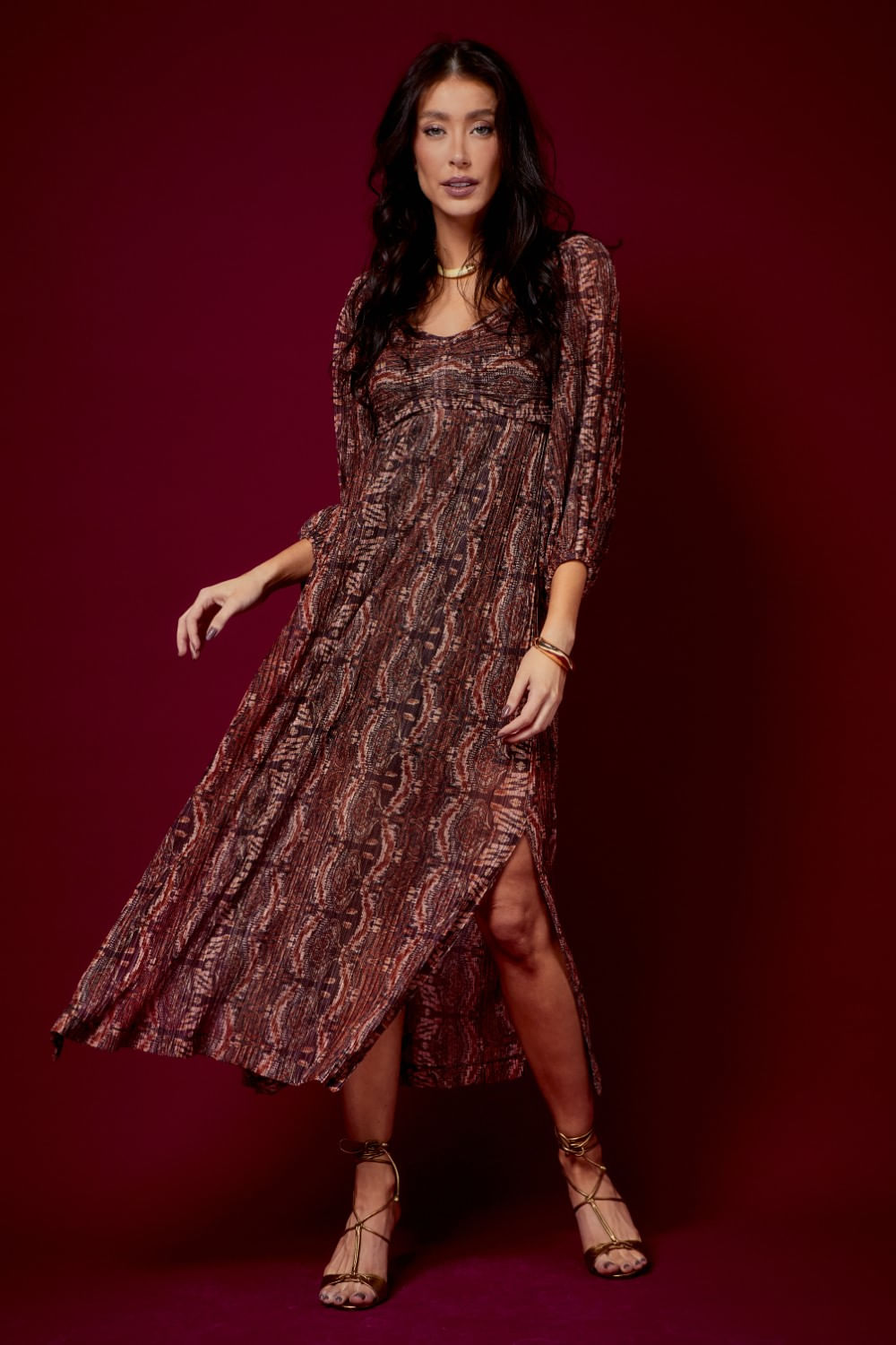 VESTIDO TULE ESTAMPA ERDEN
