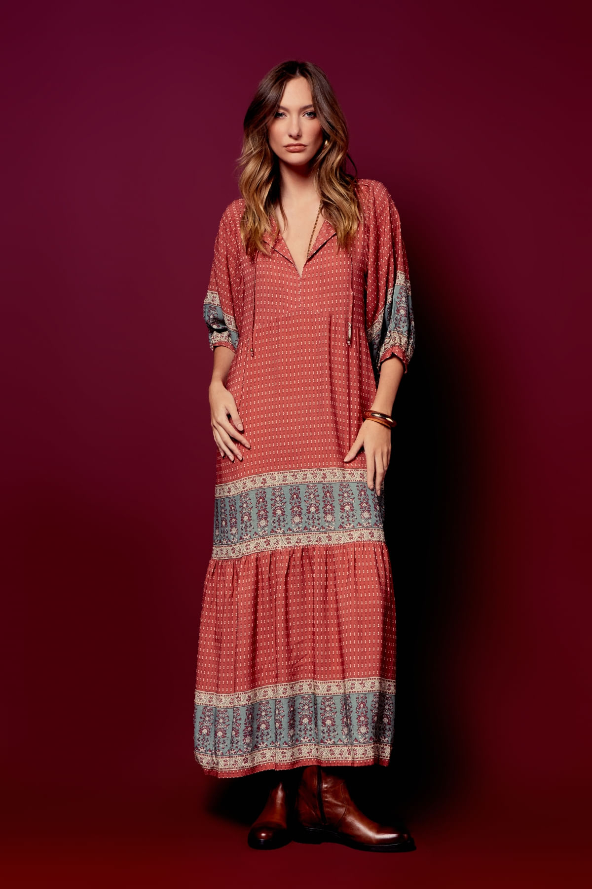 VESTIDO ESTAMPA FIORDE