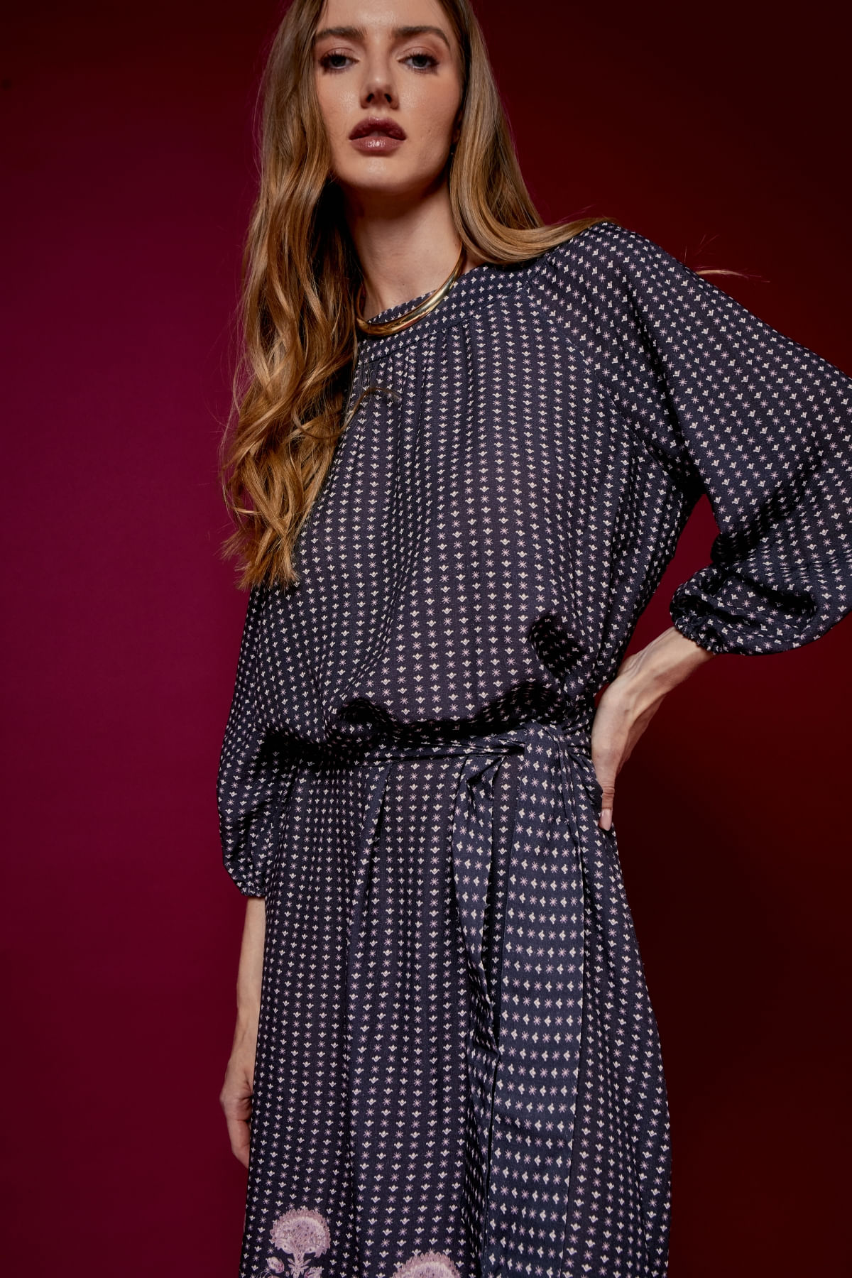 VESTIDO SANDINE COM FAIXA