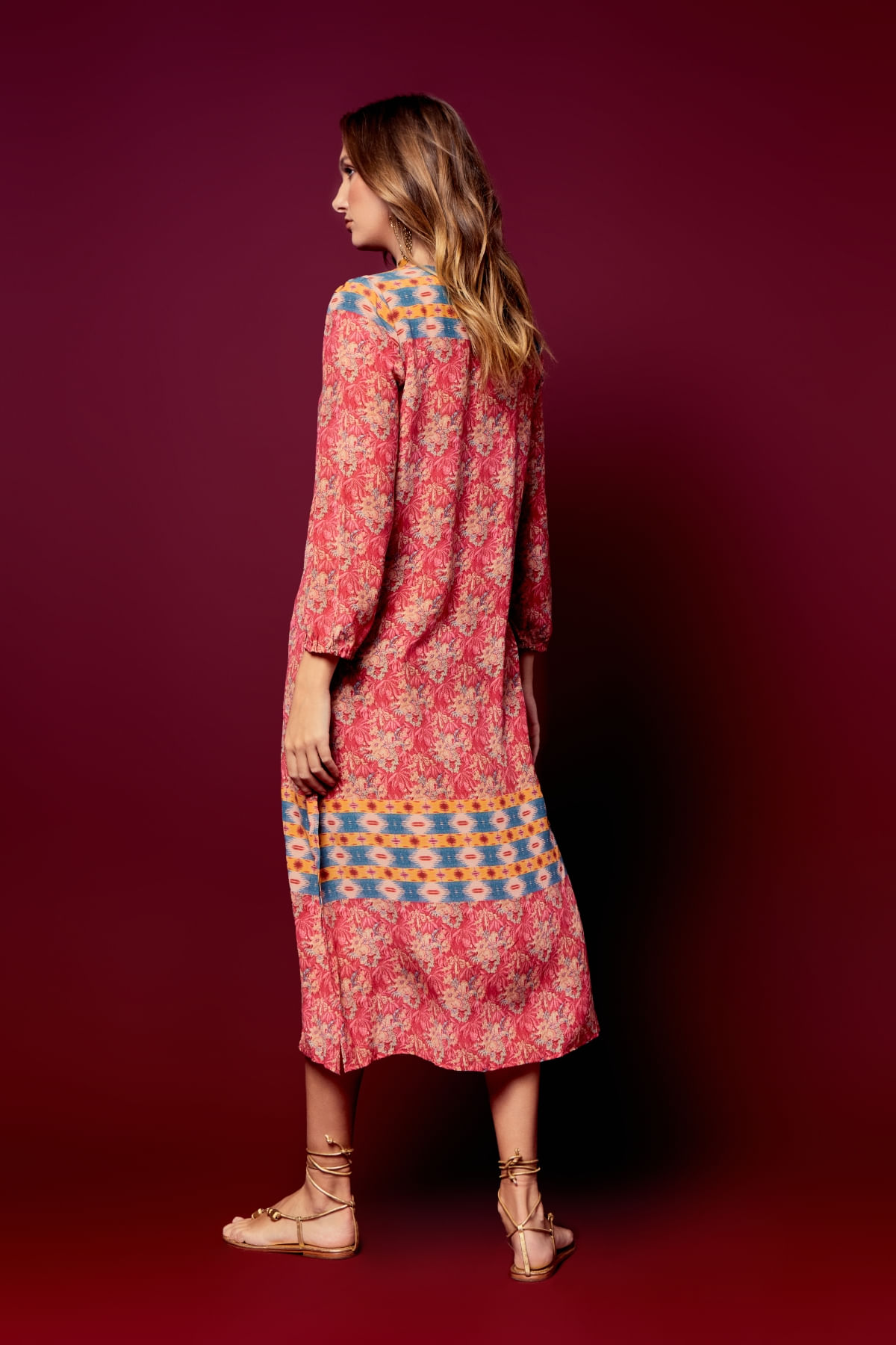 VESTIDO MIDI ESTAMPA ELLA