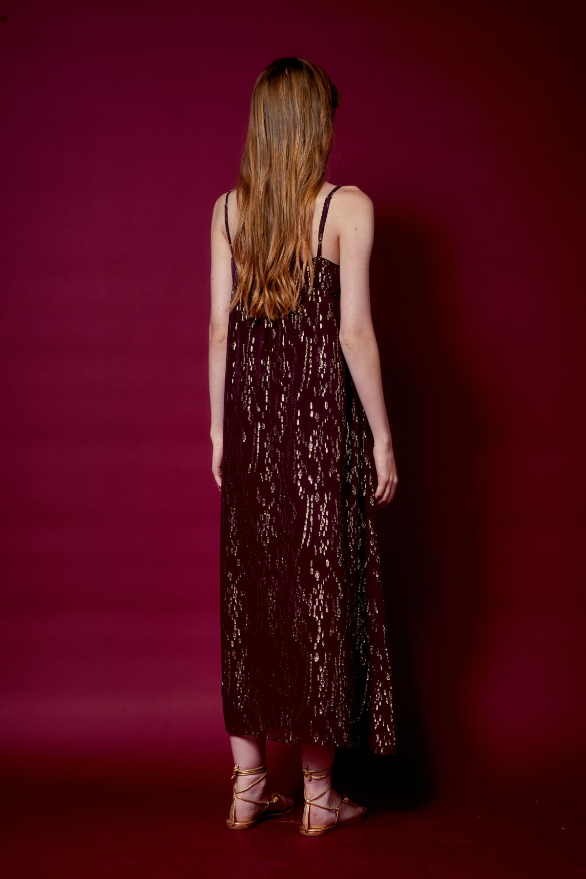 VESTIDO ALCINHA FISH LUREX