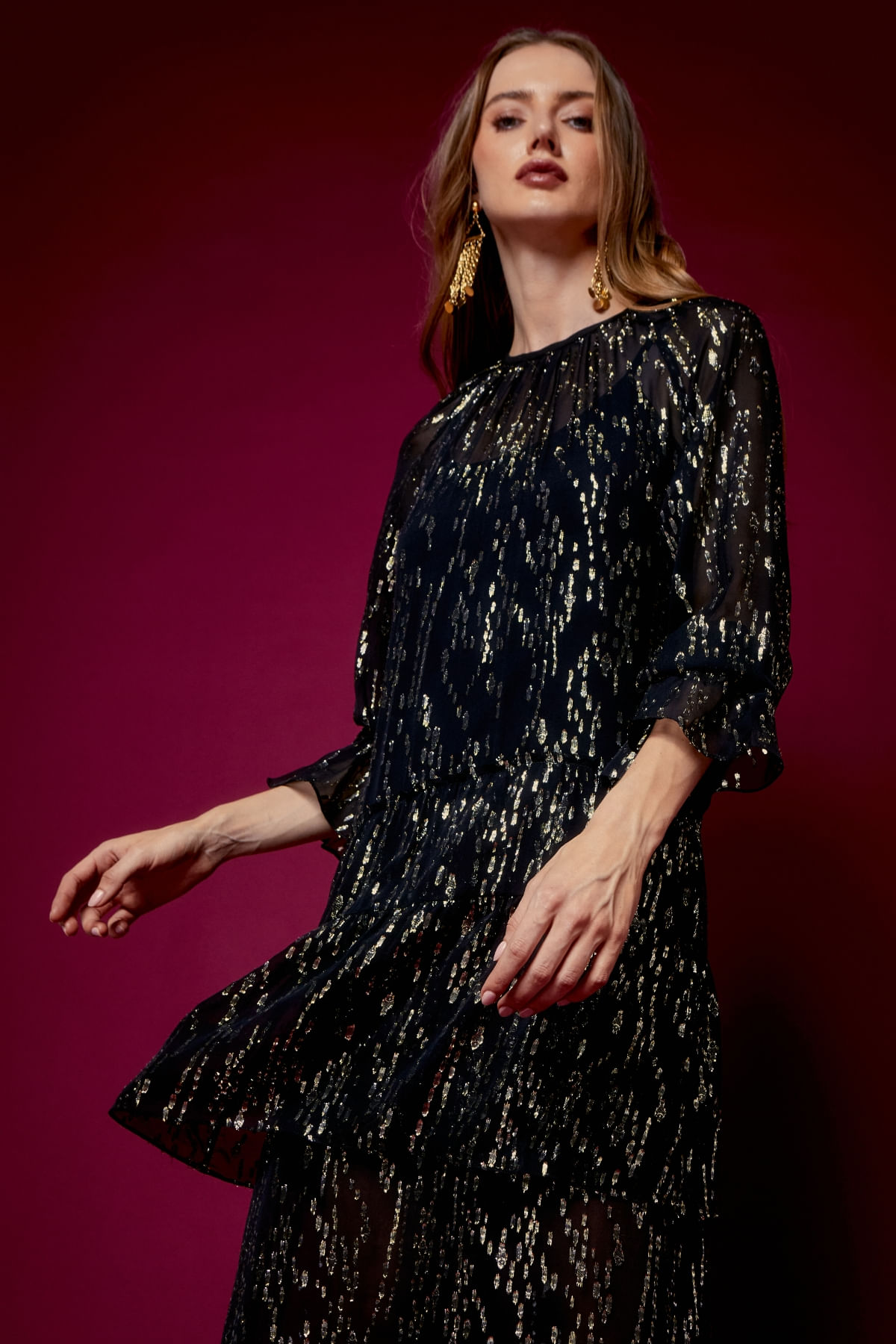 VESTIDO BABADOS FISH