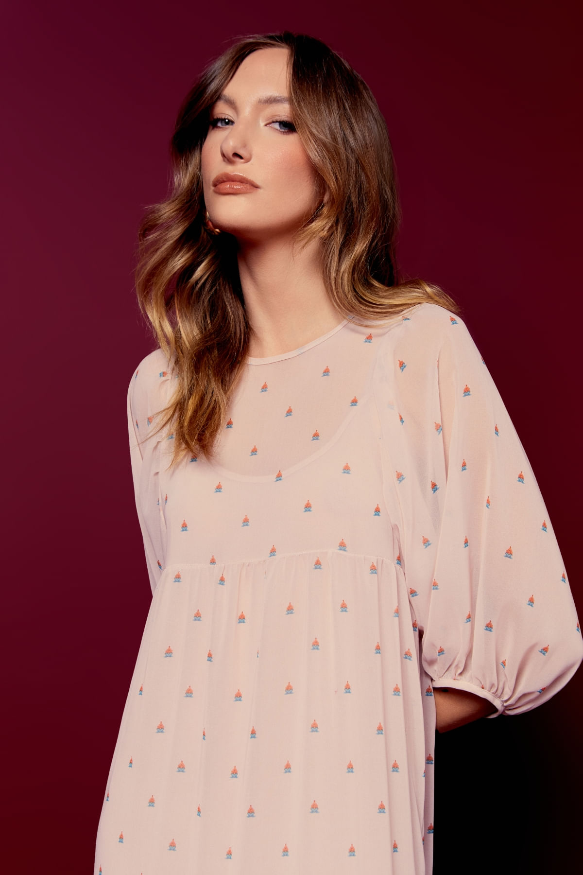 VESTIDO MIDI ESTAMPA SINA