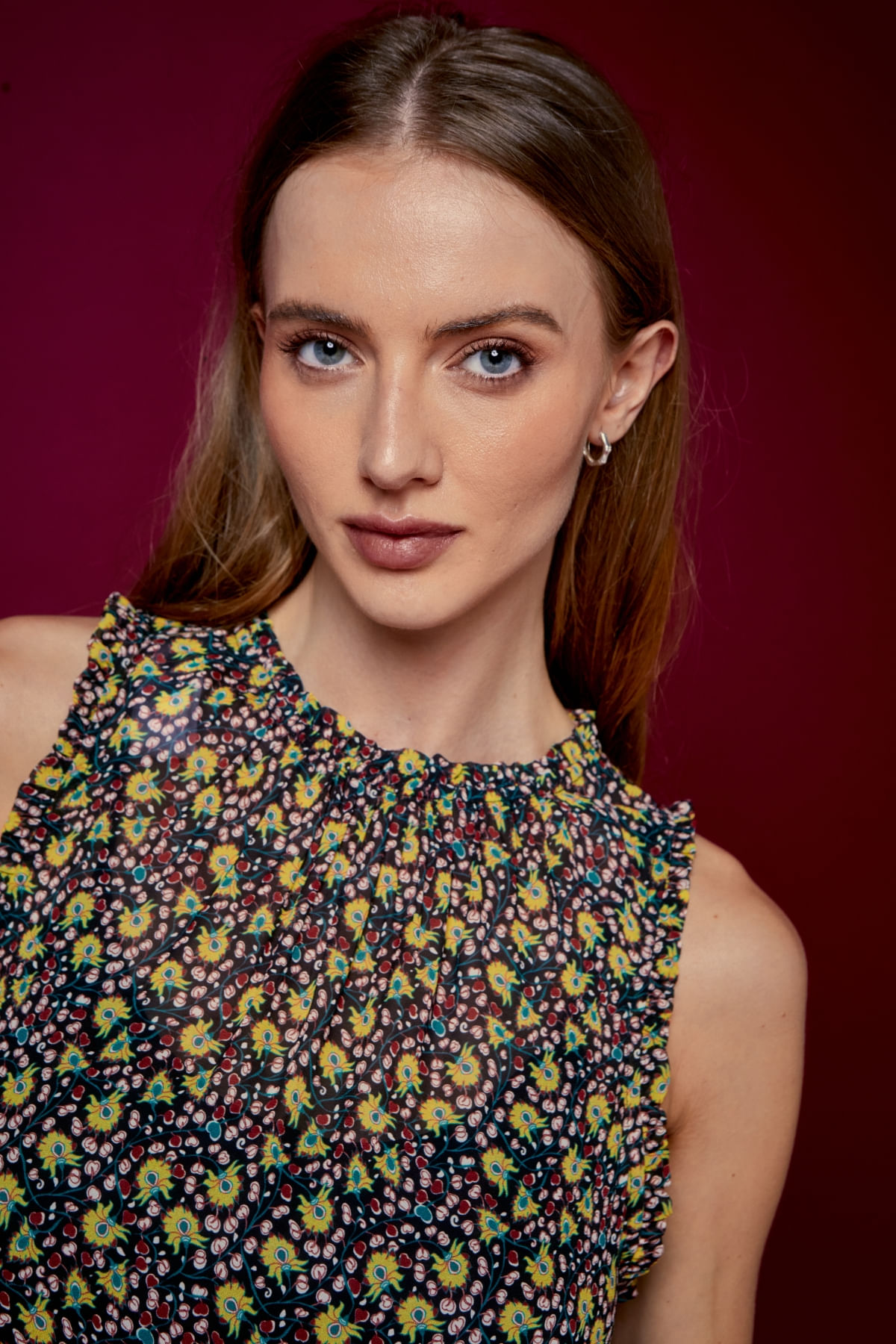 VESTIDO ESTAMPA LIV COM FAIXA