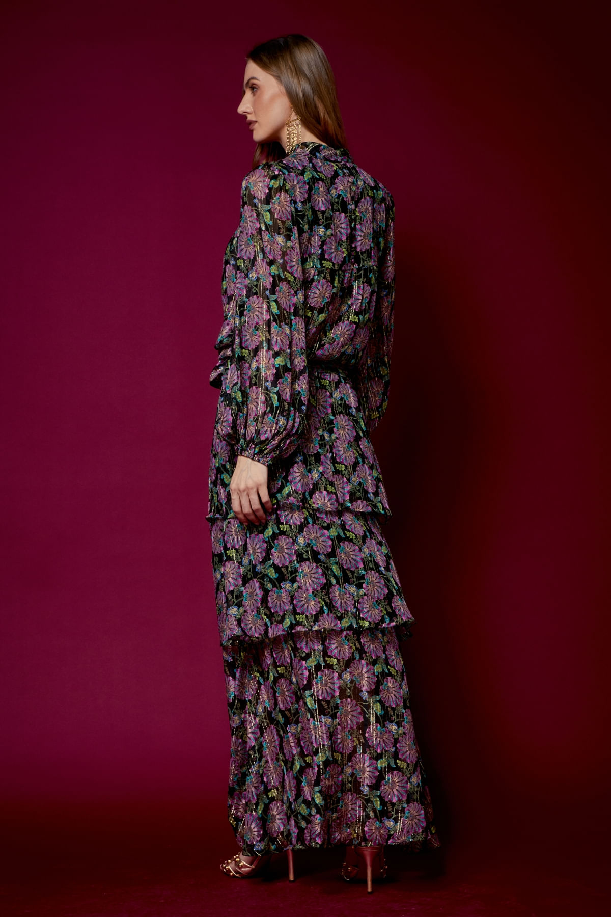 CONJUNTO NOITE ESTAMPA EDDA LUREX