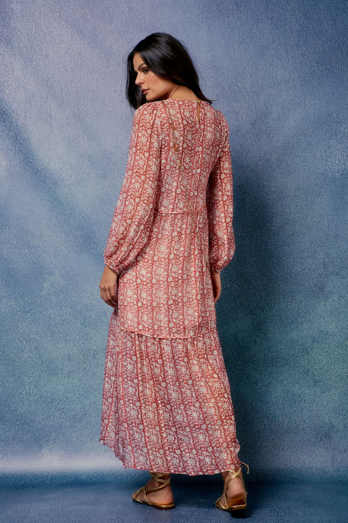 VESTIDO MIDI FELICITA LUREX