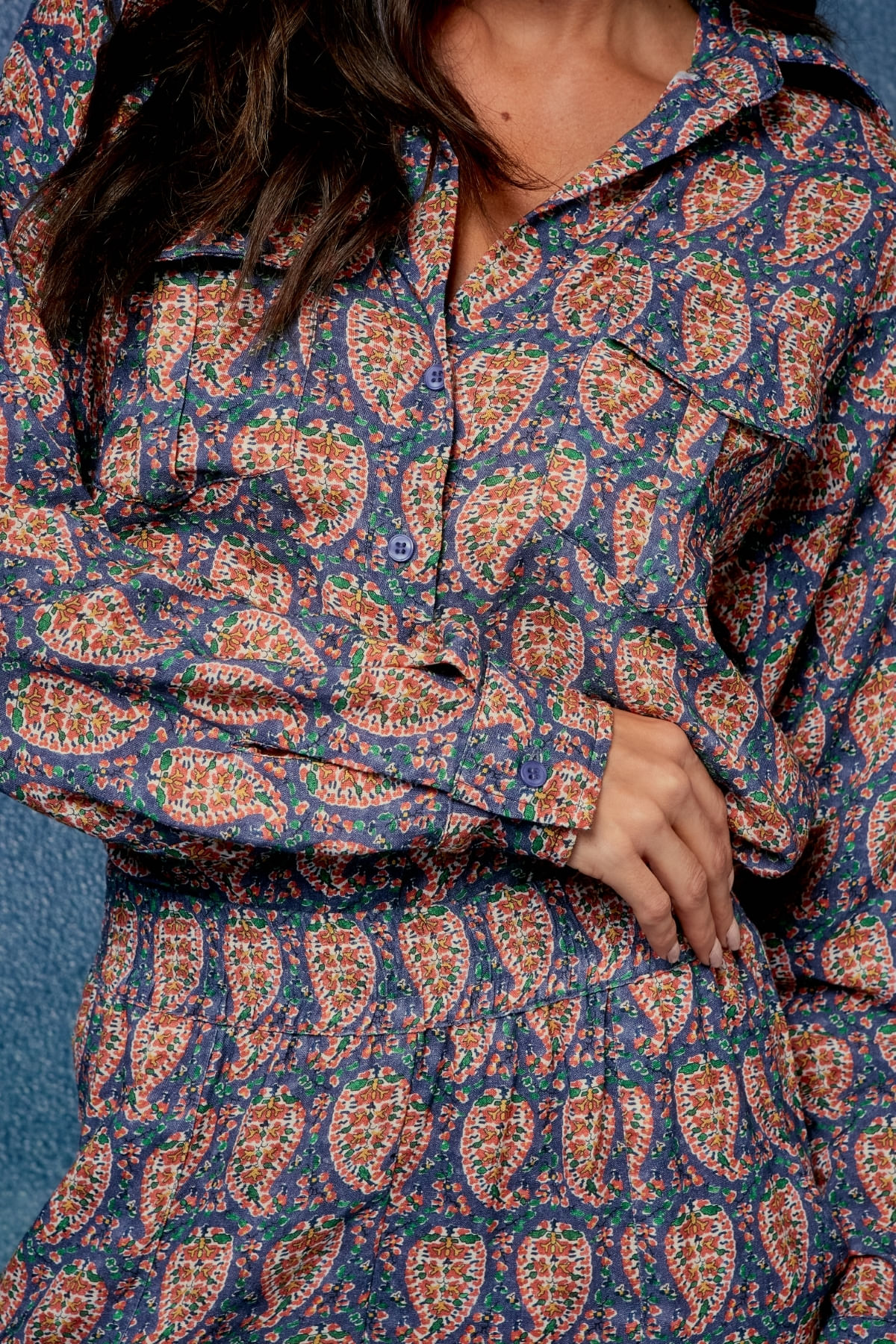 CAMISA LINHO ESTAMPA KADOSH