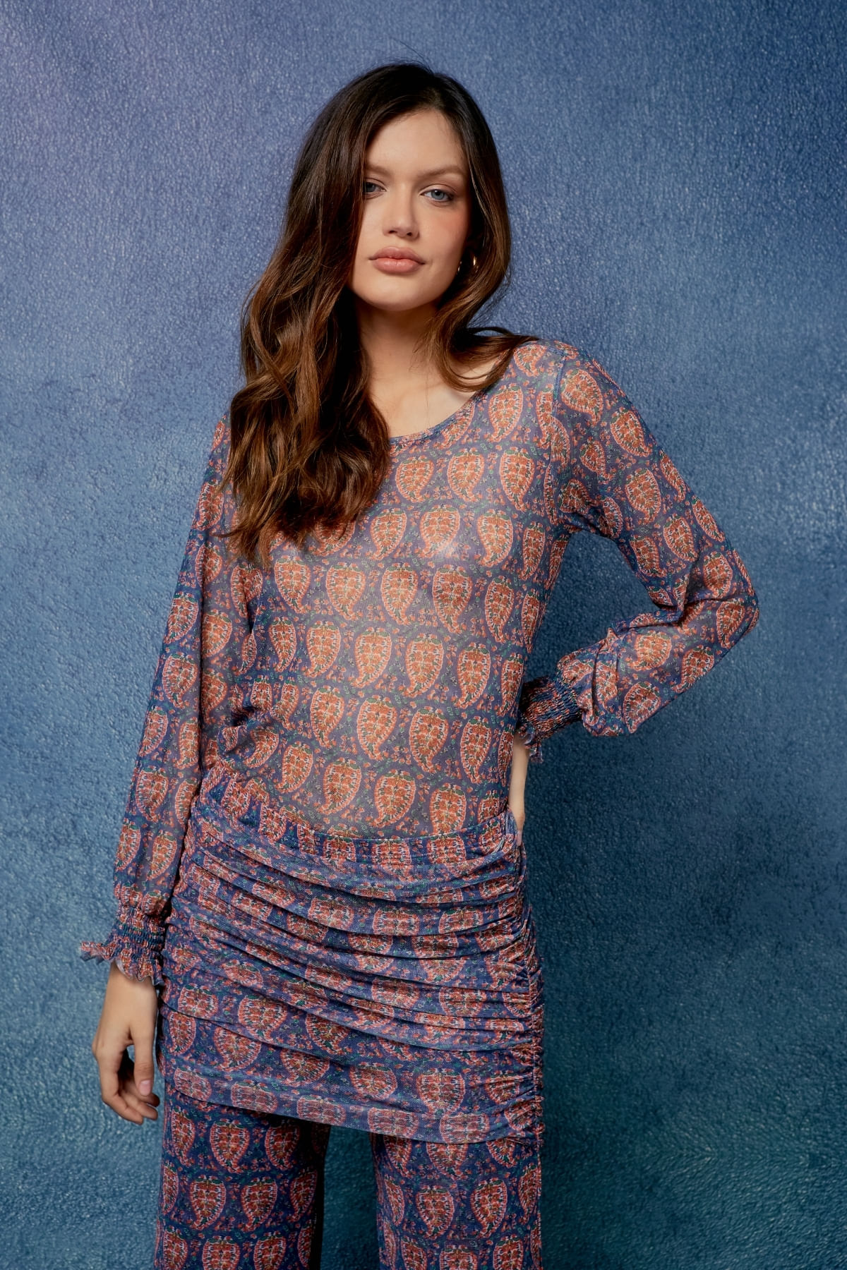 BLUSA ESTAMPA TULE KADOSH
