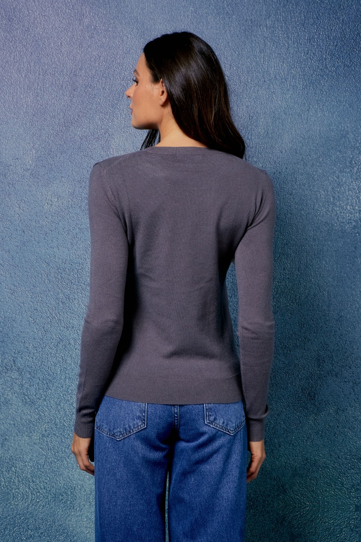 BLUSA TRICOT DECOTE REDONDO